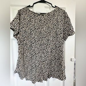 Animal print blouse